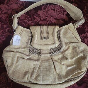 Leyla Snakeskin Suede Interior Purse